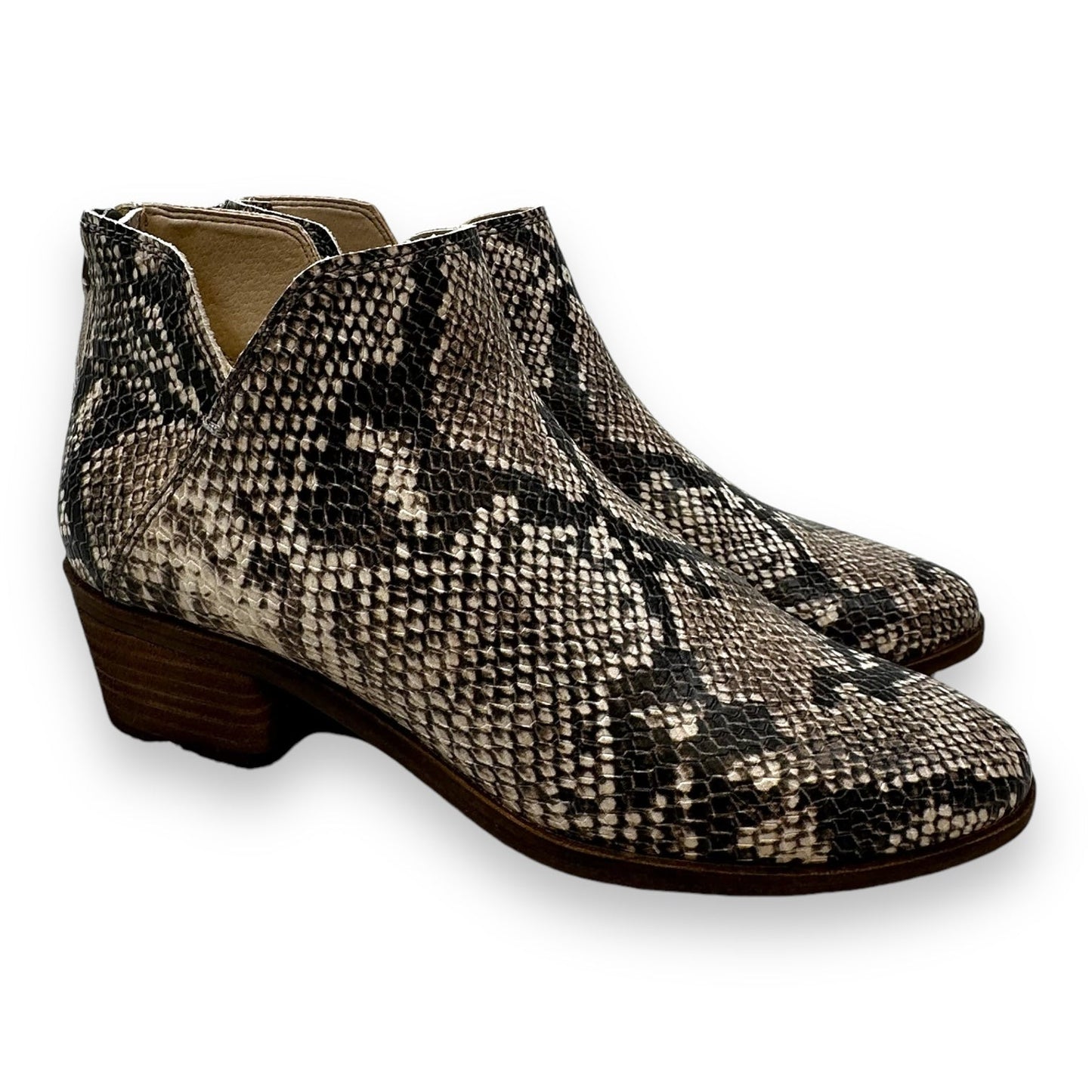 Boots Ankle Flats By Dolce Vita In Snakeskin Print, Size: 6.5