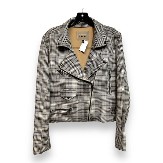 Jacket Moto By Blanknyc In Plaid Pattern, Size: L