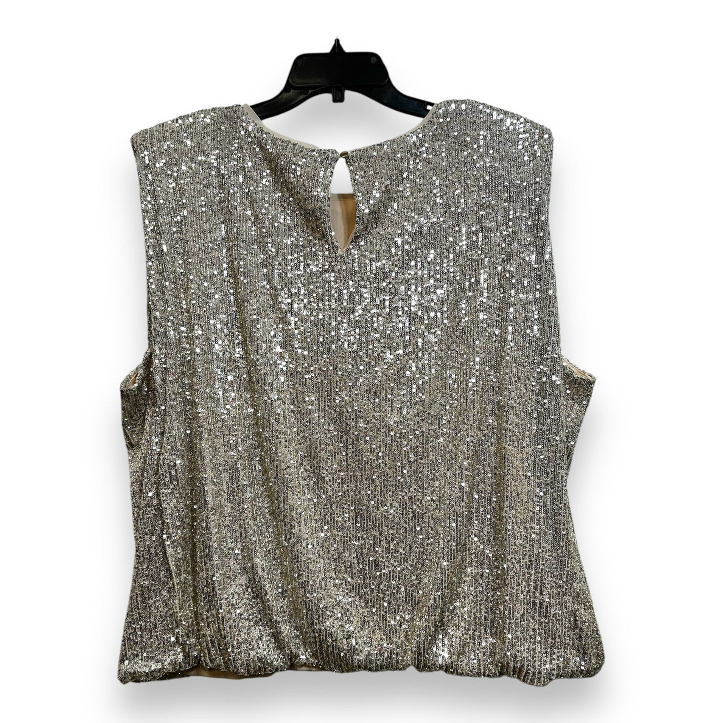 Top Sleeveless By Maurices In Silver, Size: 3x