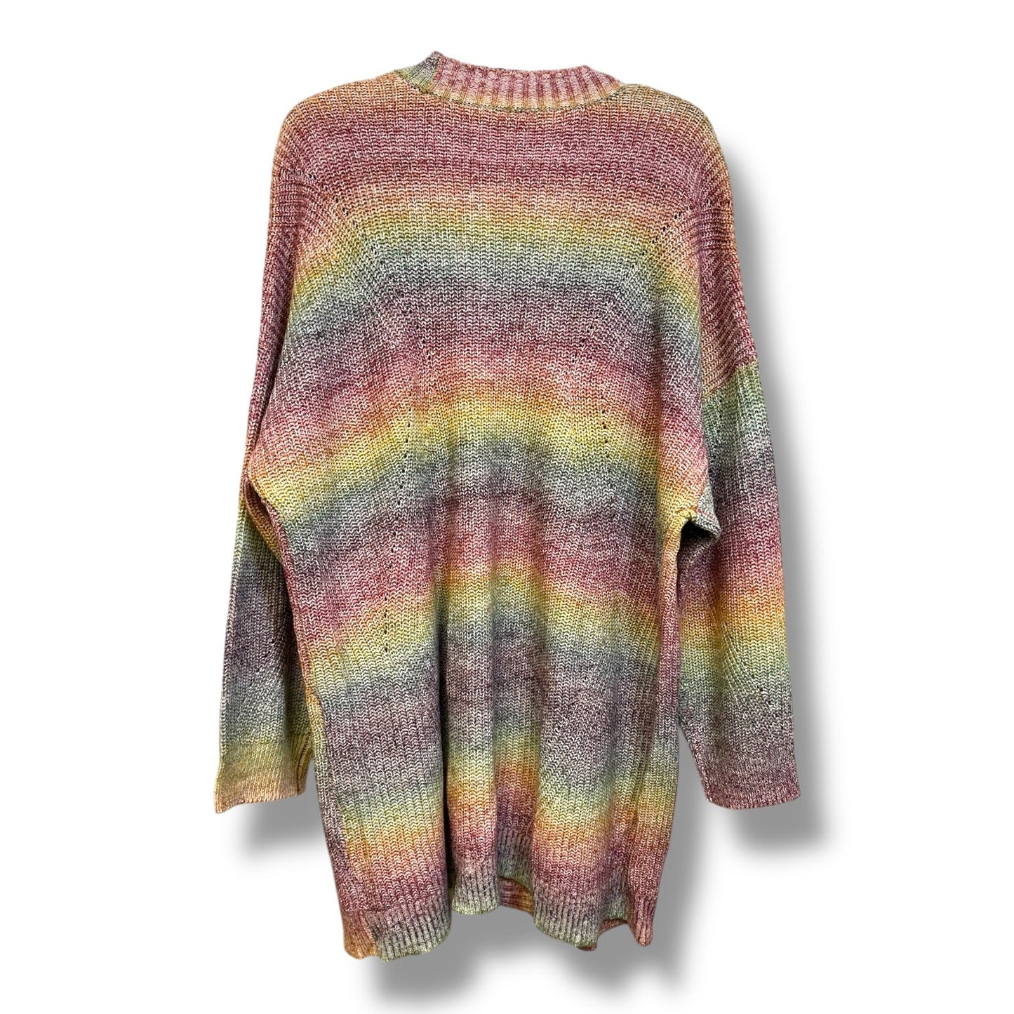 Cardigan By Torrid In Rainbow Print, Size: 3x