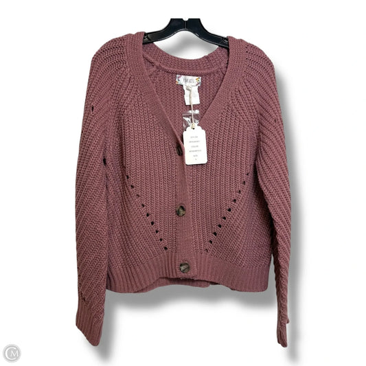 Cardigan By Pink Rose In Rose Gold, Size: S
