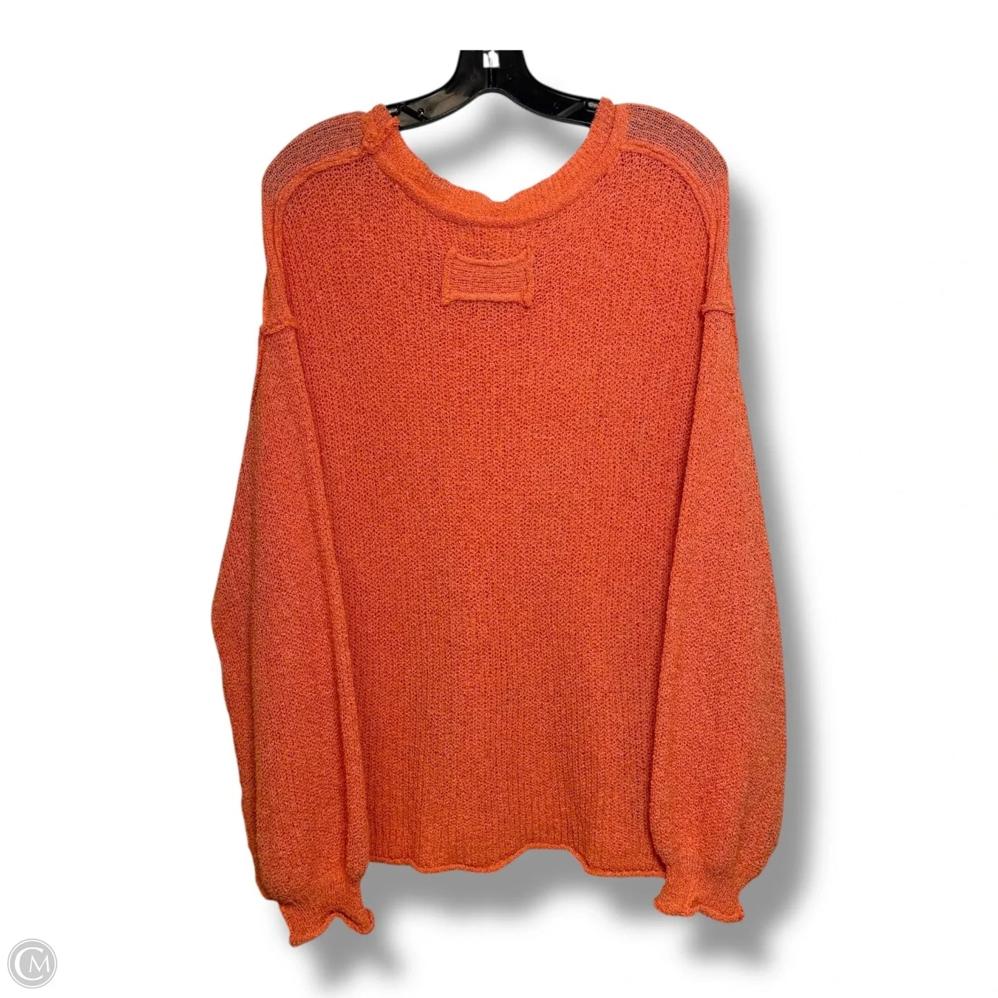 Top Long Sleeve By Pol In Orange, Size: L