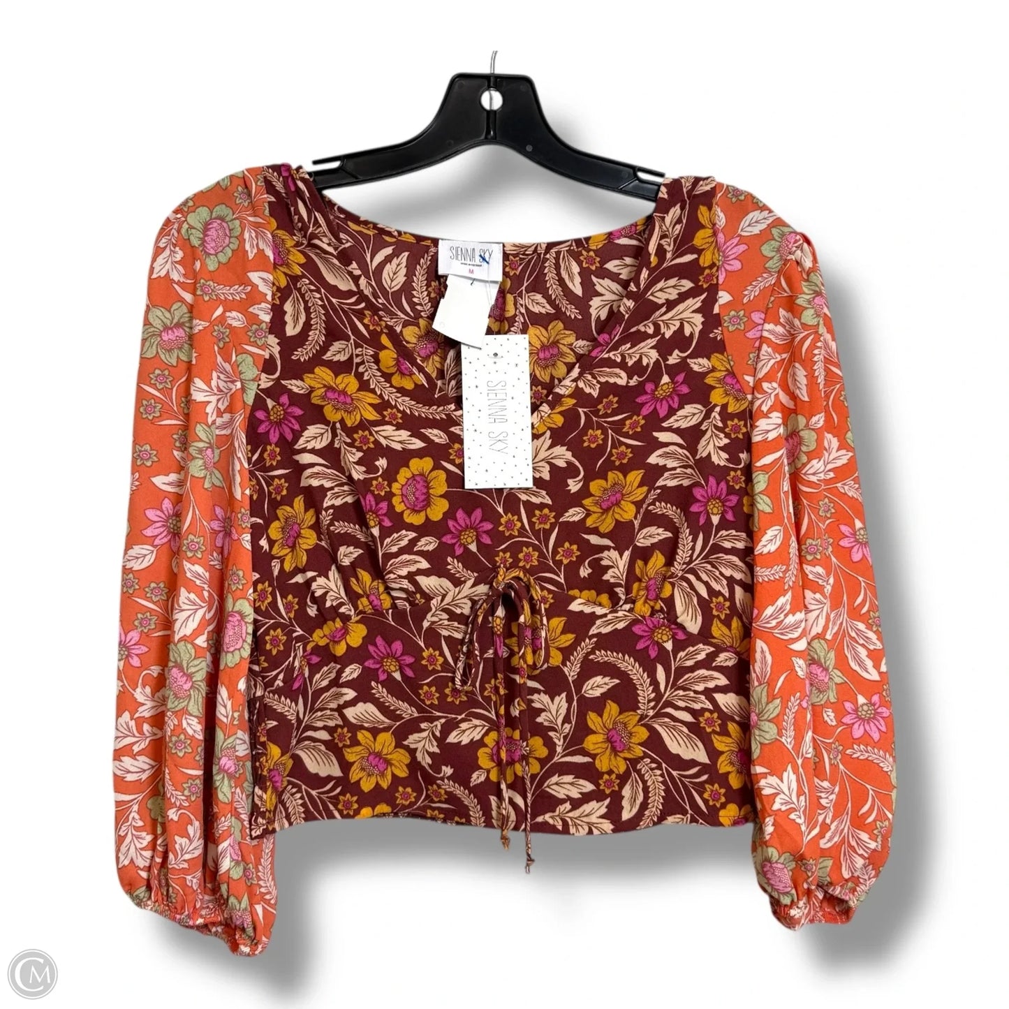 Top Long Sleeve By Sienna Sky In Floral Print, Size: M