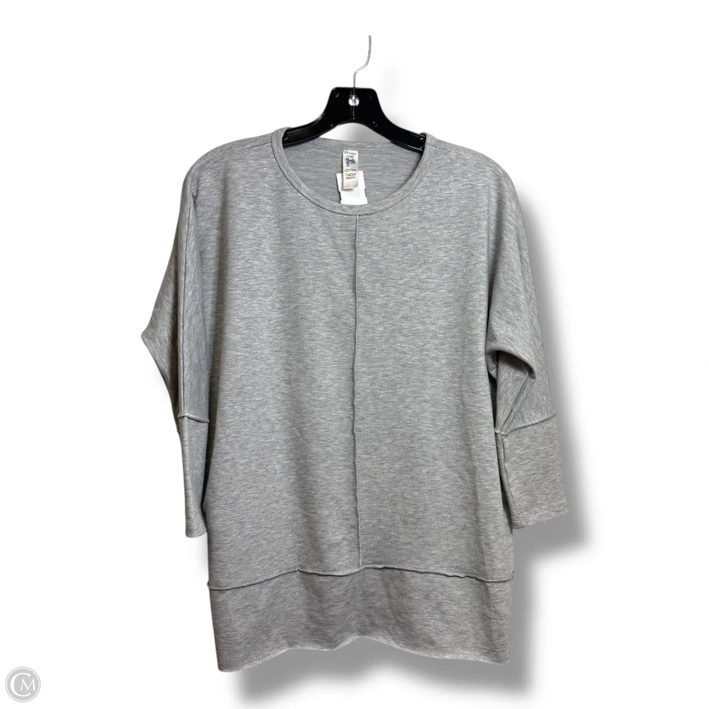 Athletic Top Long Sleeve Crewneck By Spanx In Grey, Size: S
