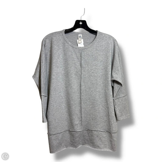 Athletic Top Long Sleeve Crewneck By Spanx In Grey, Size: S