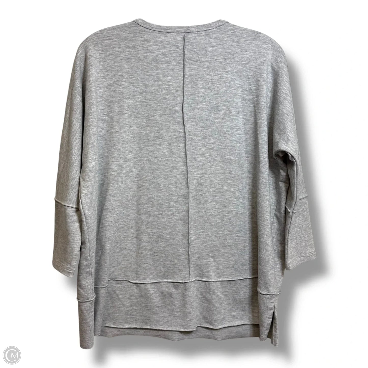 Athletic Top Long Sleeve Crewneck By Spanx In Grey, Size: S