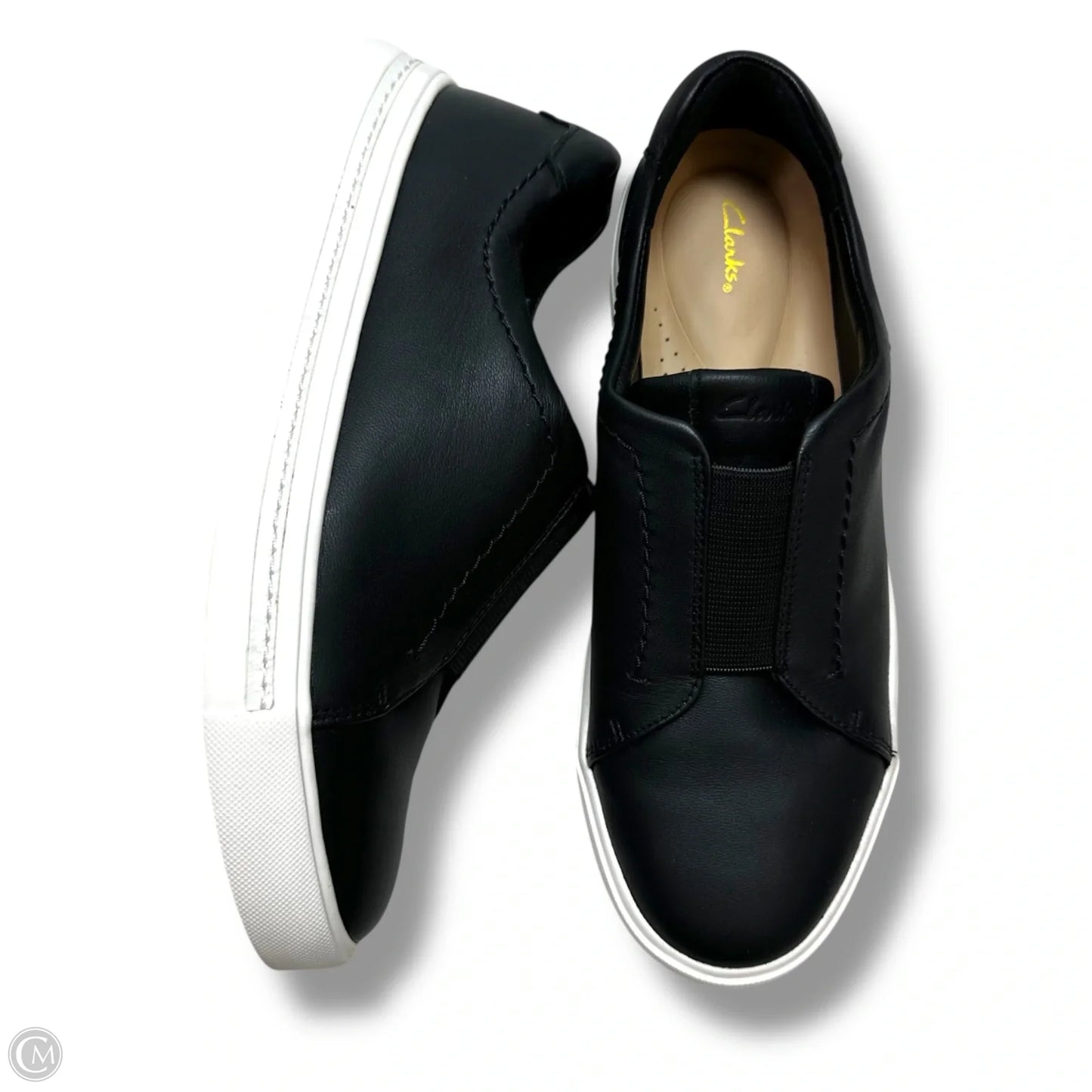 Shoes Flats By Clarks In Black, Size: 7.5