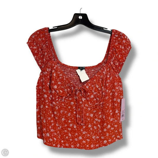 Top Sleeveless By Wild Fable In Floral Print, Size: L