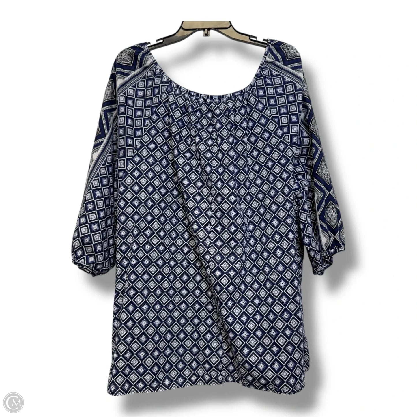 Top Short Sleeve By Catherines In Blue, Size: 4x