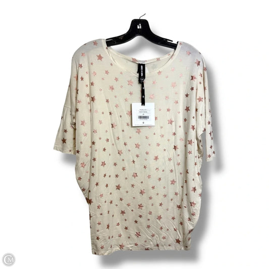 Top Short Sleeve Basic By Agnes & Dora In Ivory, Size: Xs