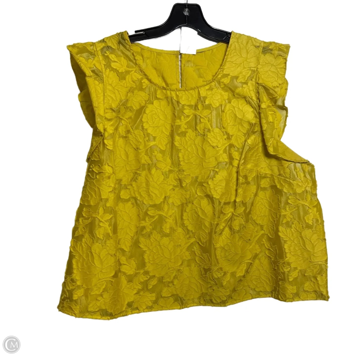 Top Sleeveless By Cmf In Yellow, Size: Xl
