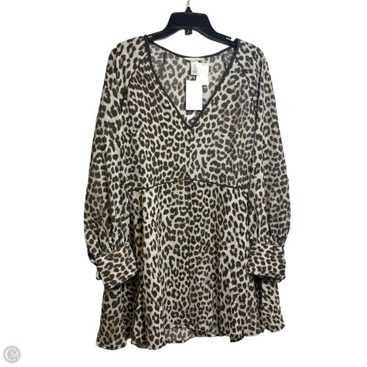 Dress Casual Short By H&m In Animal Print, Size: M