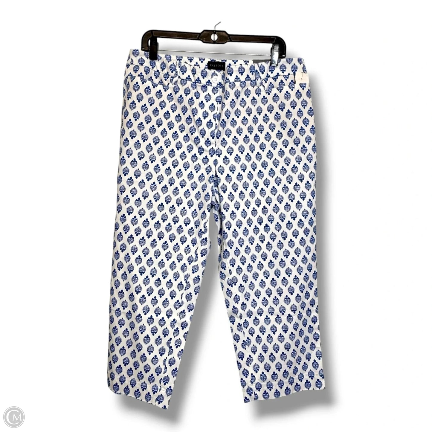 Pants Cropped By Talbots In Blue, Size: 12