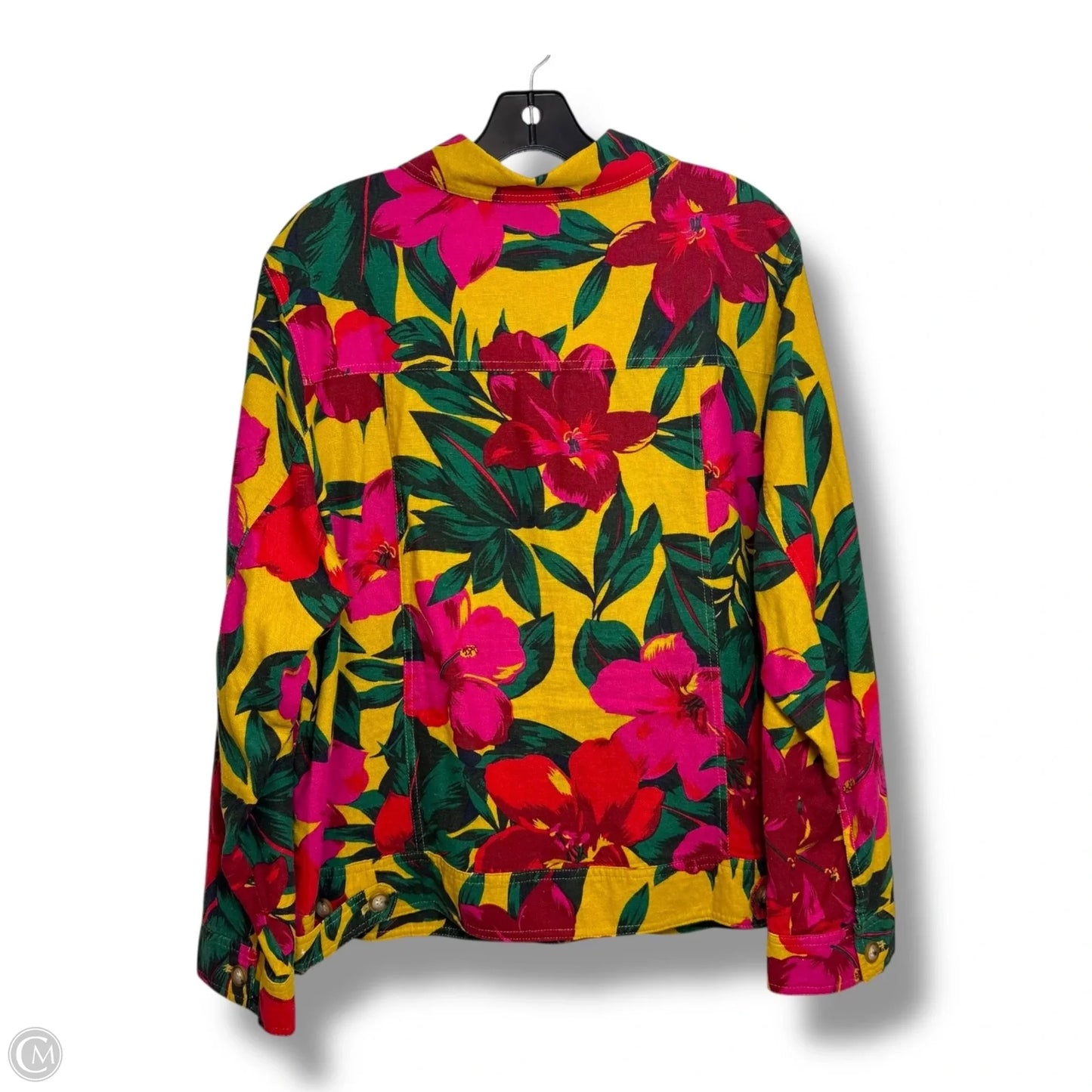 Jacket Other By Tahari By Arthur Levine In Floral Print, Size: 1x