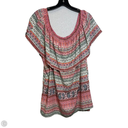 Top Sleeveless By Ing In Multi-colored, Size: 3x