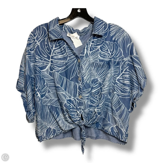 Top Short Sleeve By 89th And Madison In Blue, Size: L