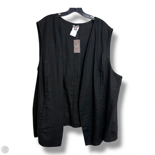 Vest Other By J. Jill In Black, Size: 4x