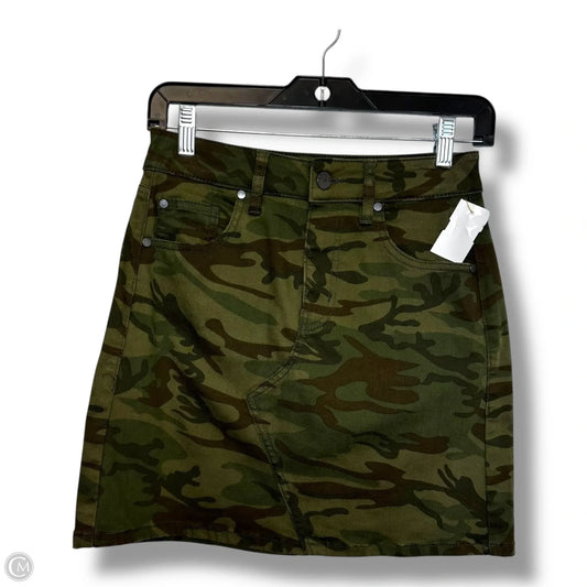 Skirt Mini & Short By Level 99 In Camouflage Print, Size: 0