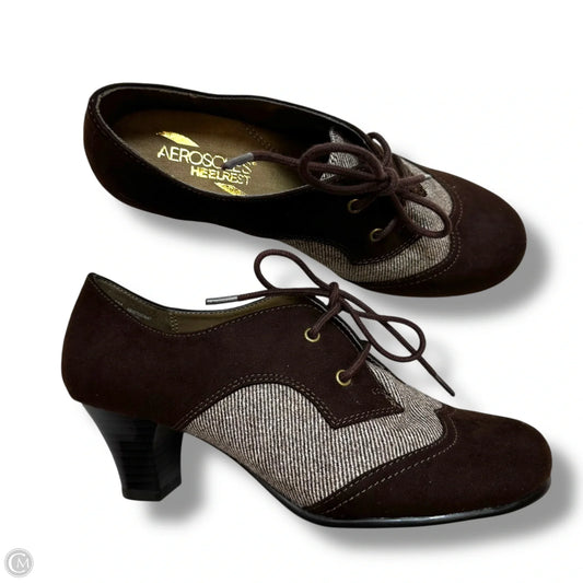 Shoes Heels Block By Aerosoles In Brown, Size: 6
