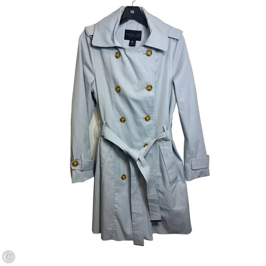 Coat Trench Coat By Rachel Zoe In Blue, Size: M