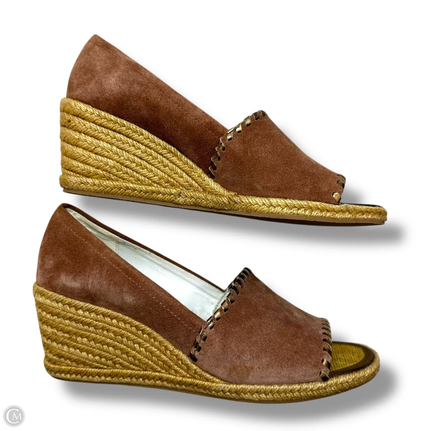 Shoes Heels Wedge By Jack Rogers In Mauve, Size: 8.5