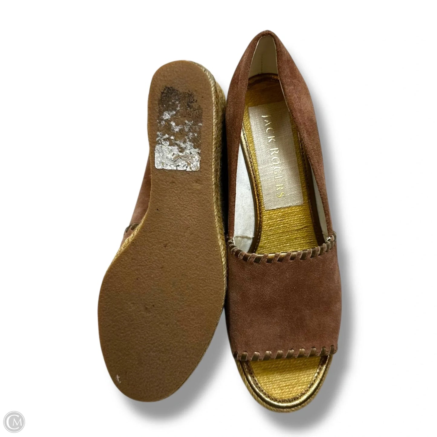 Shoes Heels Wedge By Jack Rogers In Mauve, Size: 8.5