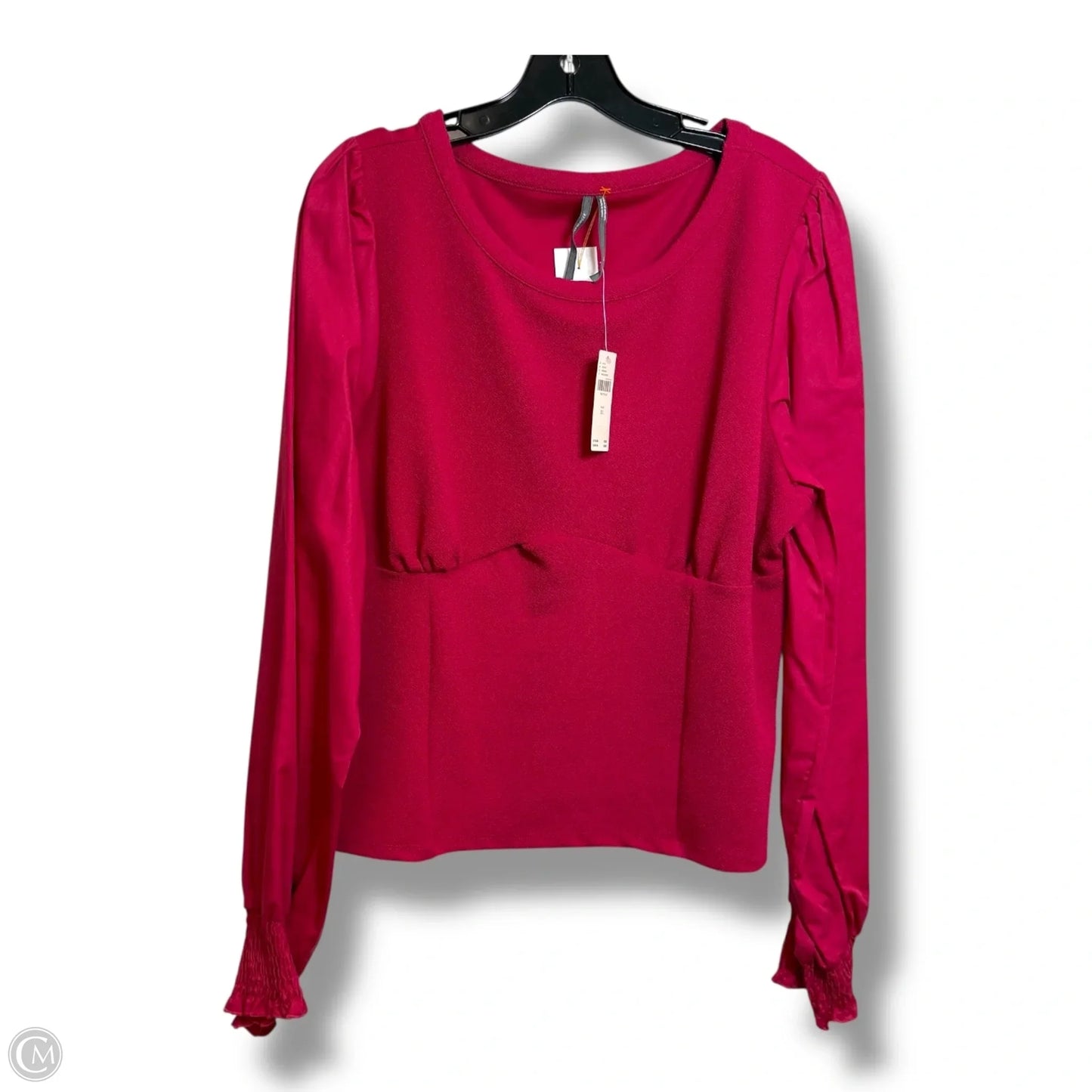 Top Long Sleeve By Anthropologie In Pink, Size: Xl