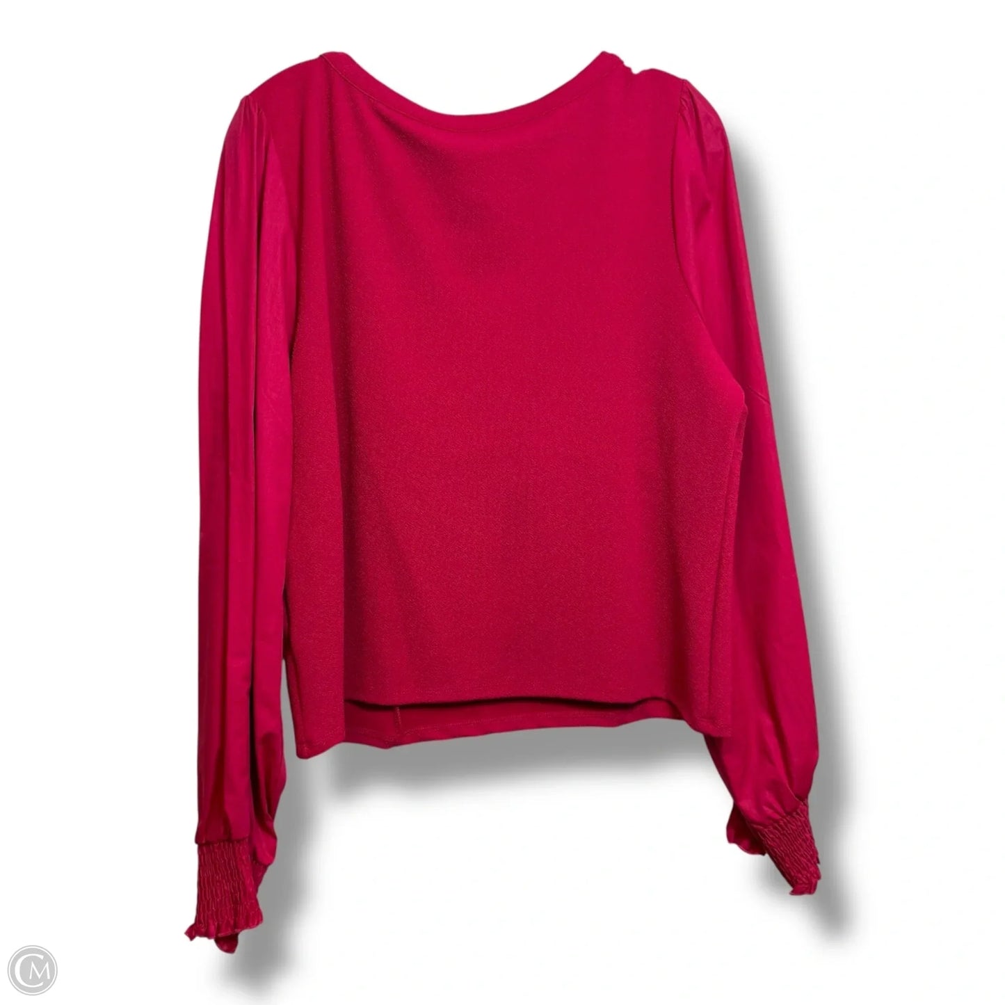 Top Long Sleeve By Anthropologie In Pink, Size: Xl