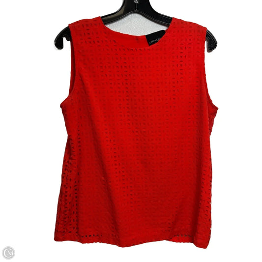 Top Sleeveless By Cynthia Rowley In Red, Size: M