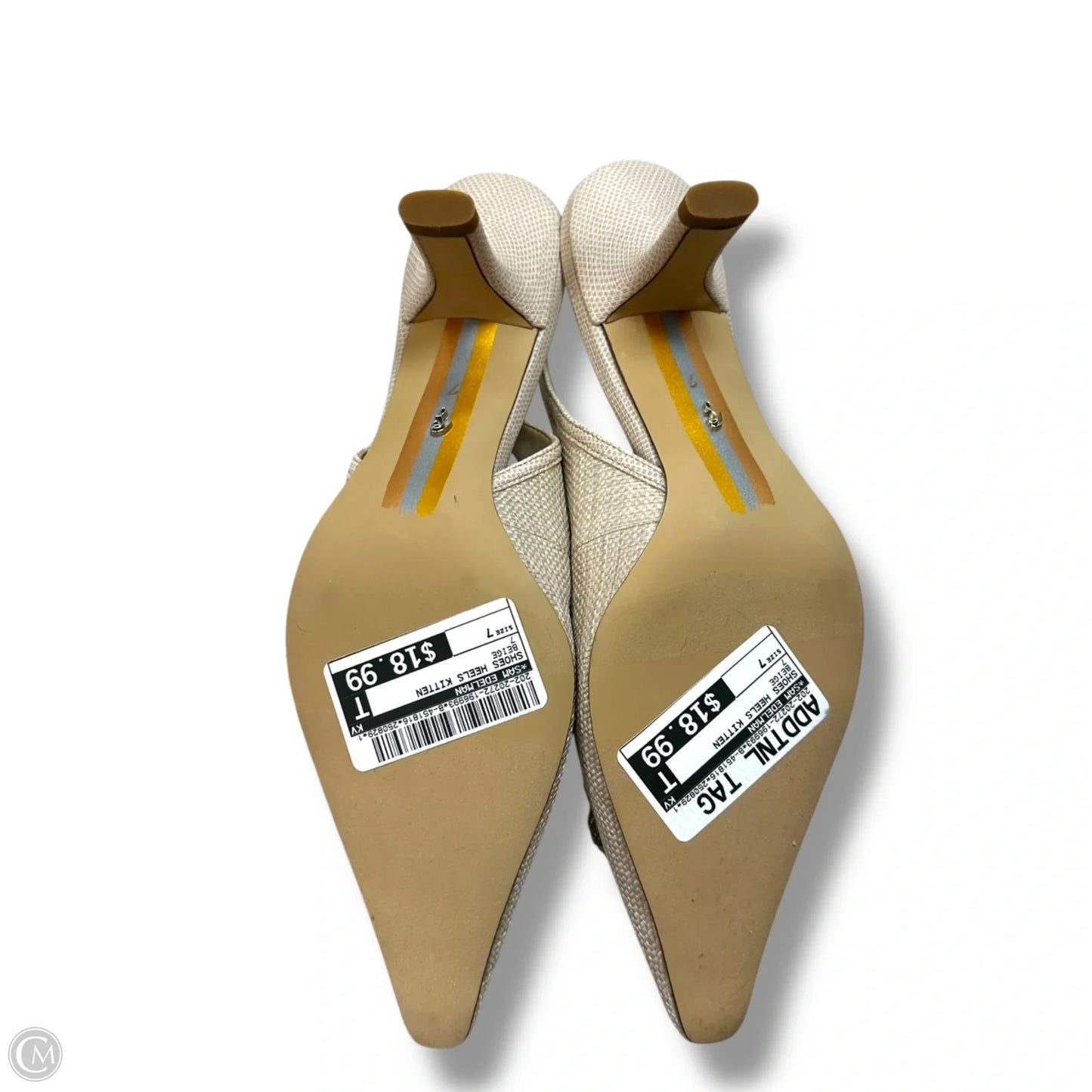 Shoes Heels Kitten By Sam Edelman In Beige, Size: 7