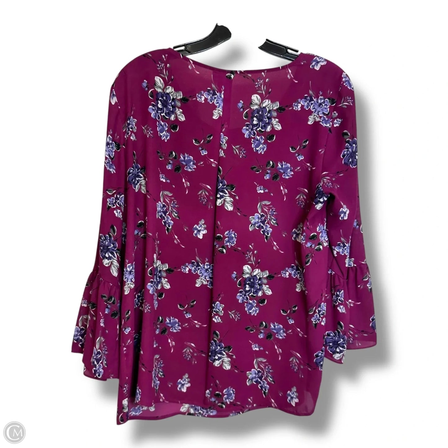 Top Long Sleeve By Elle In Floral Print, Size: M