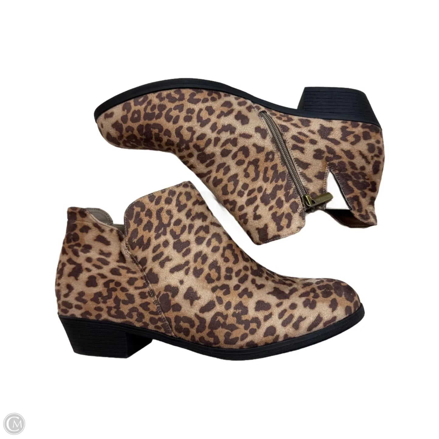 Boots Ankle Flats By Cloudwalkers In Animal Print