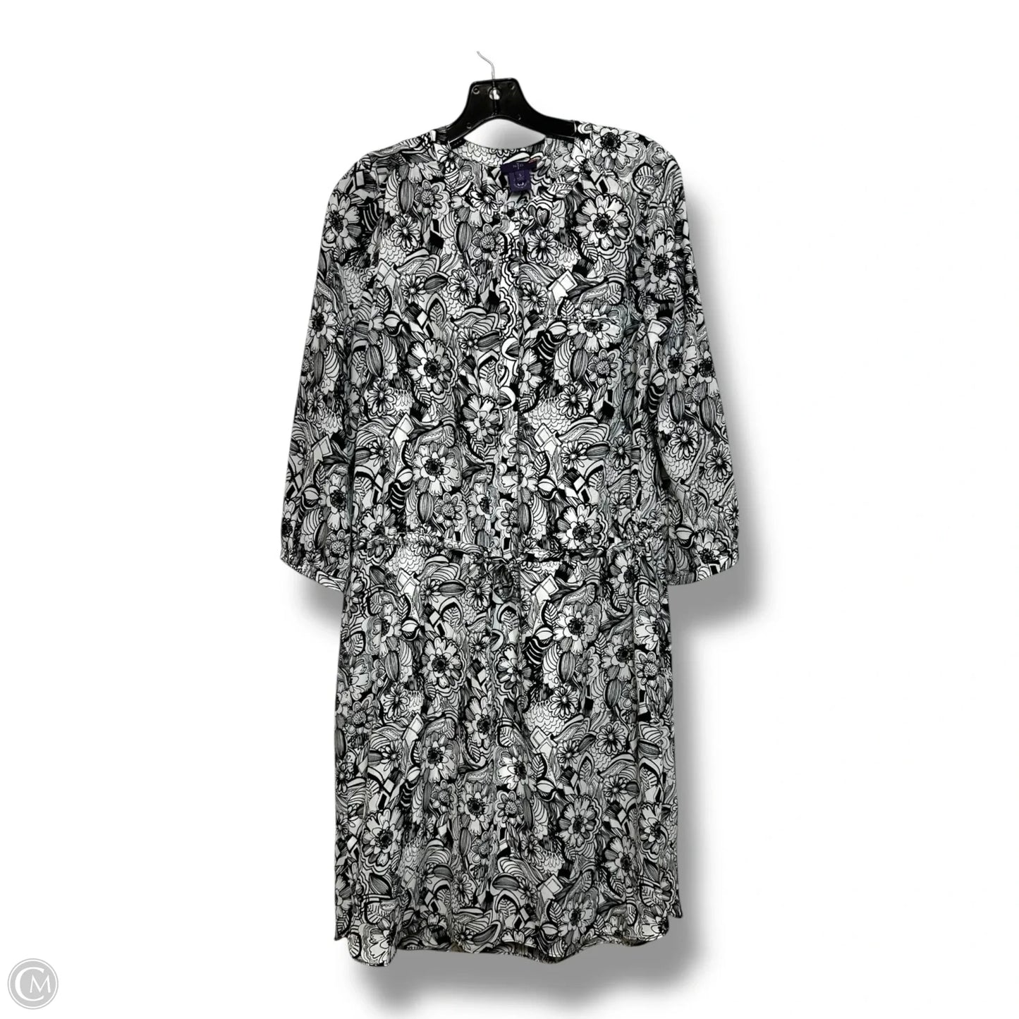 Dress Casual Short By Not Your Daughters Jeans In Black & White, Size: S