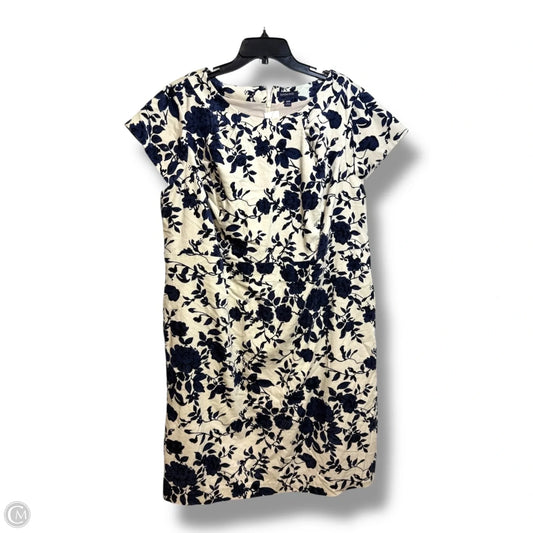 Dress Party Midi By Lands End In Floral Print, Size: 20