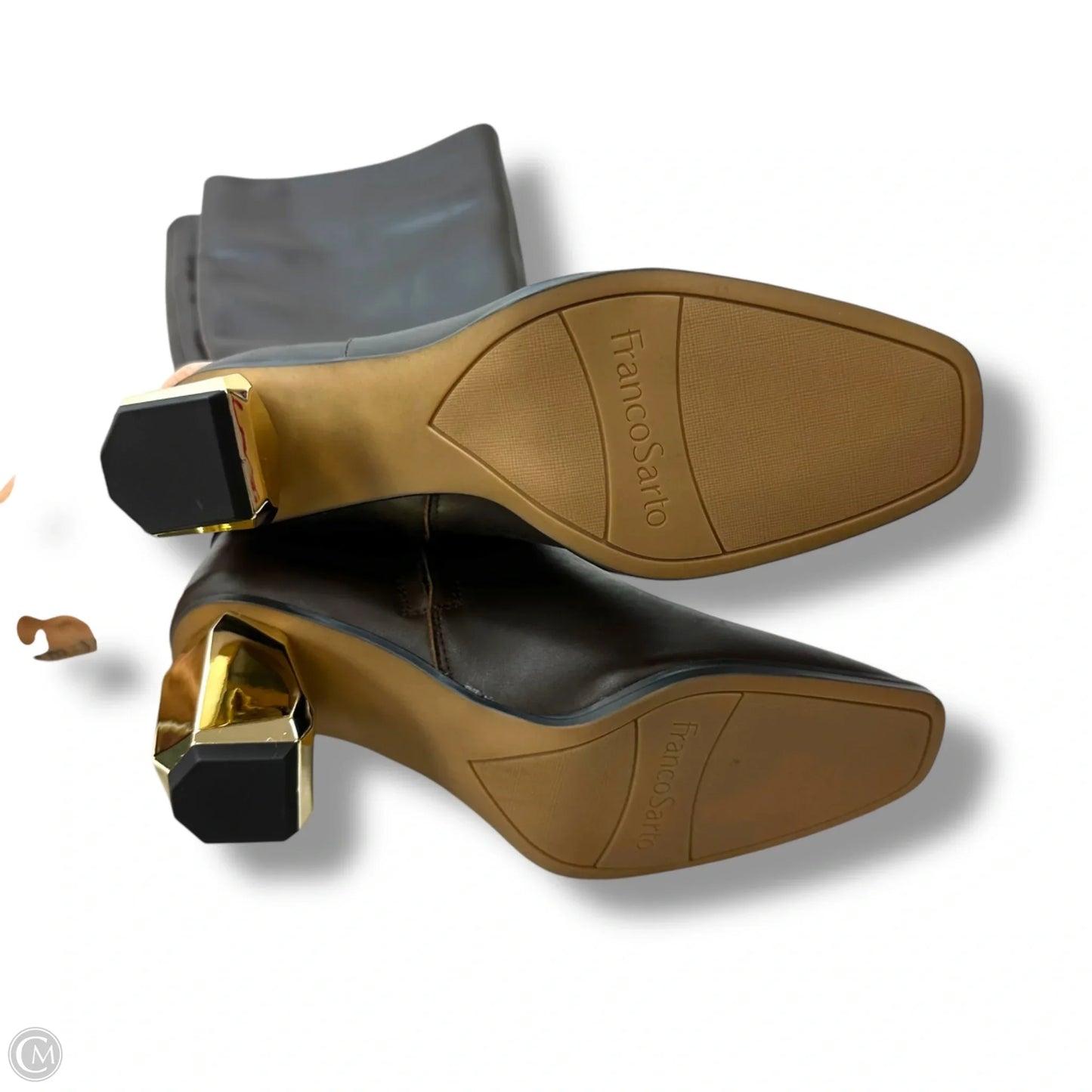 Boots Mid-calf Heels By Franco Sarto In Brown, Size: 8