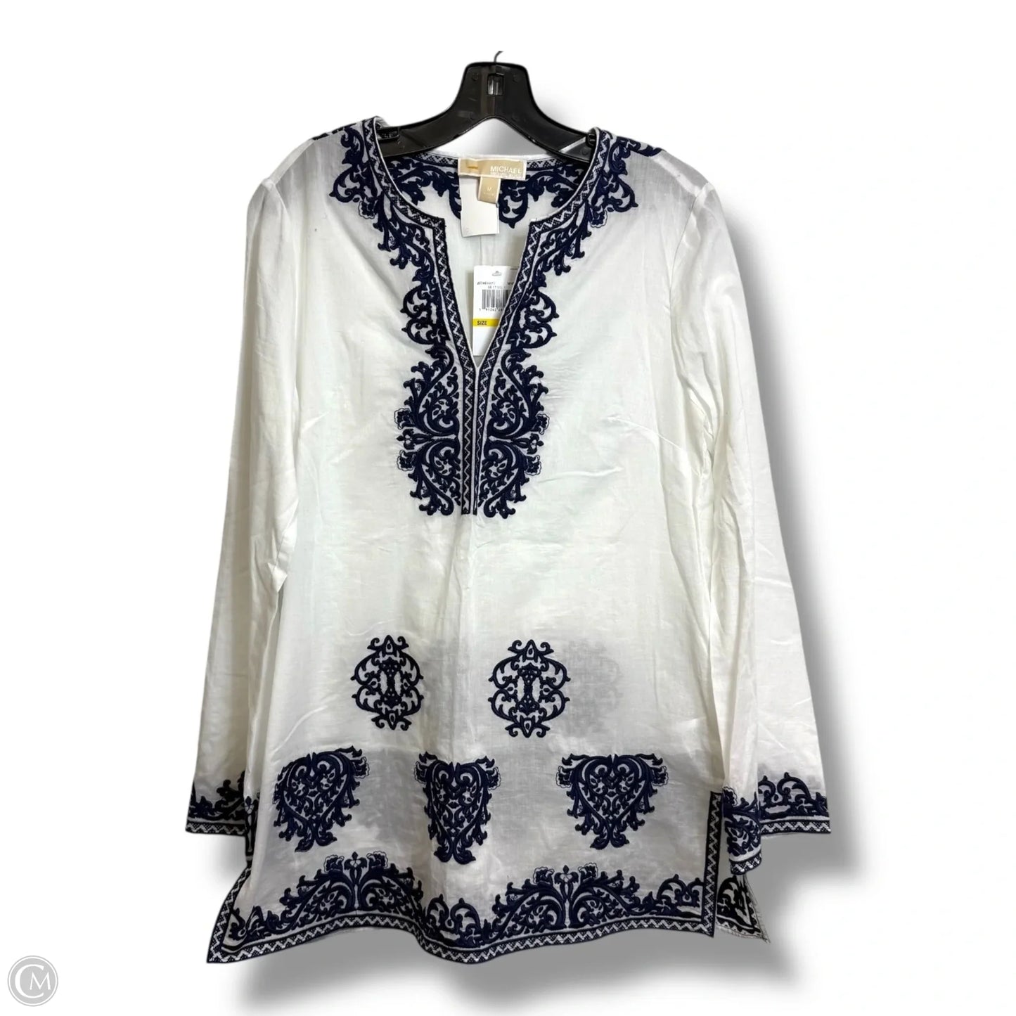 Tunic Long Sleeve By Michael By Michael Kors In Navy, Size: M