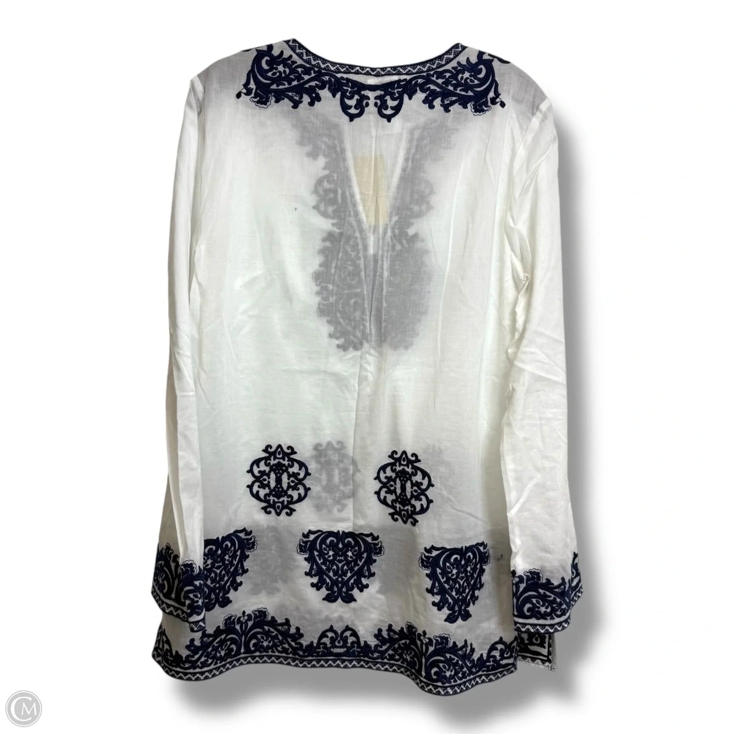 Tunic Long Sleeve By Michael By Michael Kors In Navy, Size: M