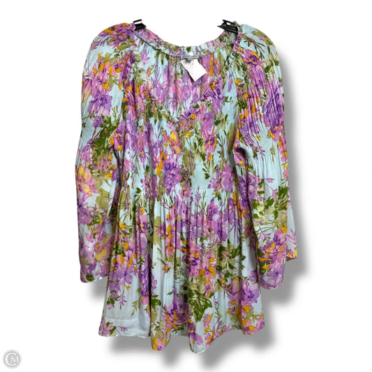 Top Long Sleeve By Clothes Mentor In Floral Print, Size: Xl