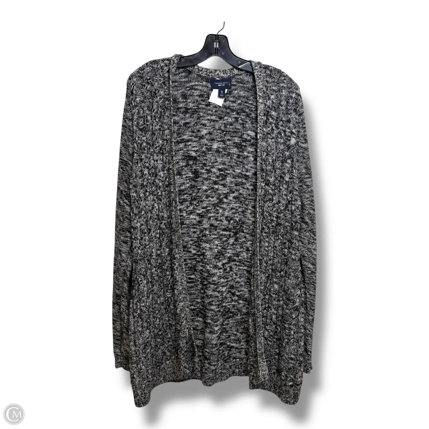 Cardigan By Lands End In Black, Size: Xl