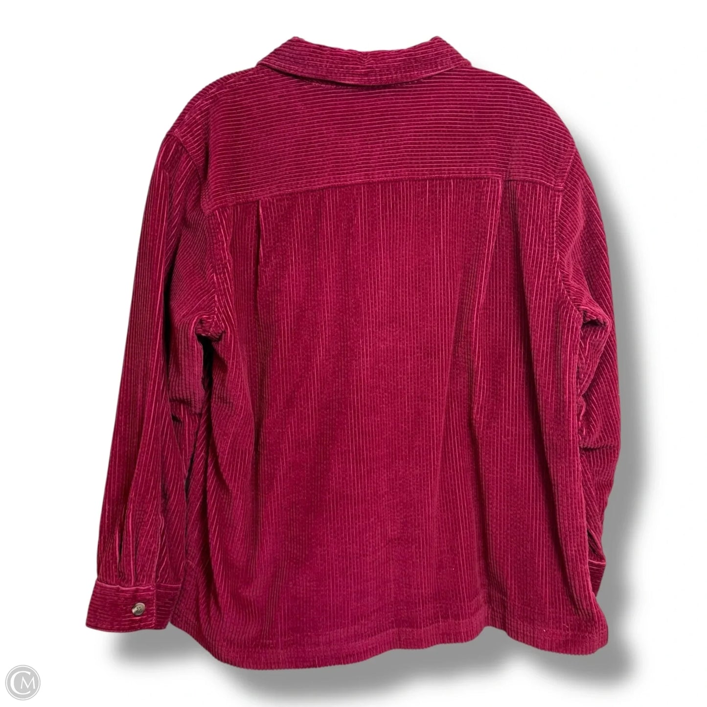 Jacket Shirt By L.l. Bean In Maroon, Size: Mp