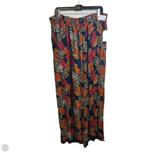 Pants Wide Leg By Time And Tru In Multi-colored, Size: Xl
