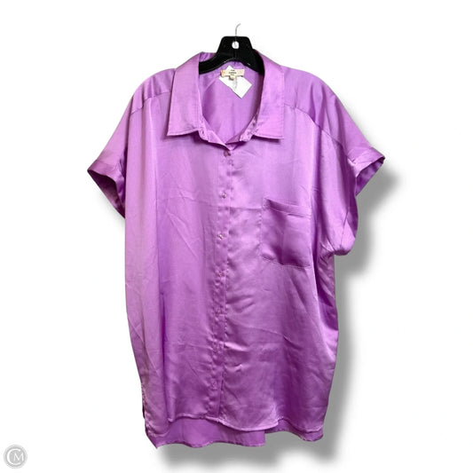 Top Short Sleeve By Entro In Purple, Size: Xl