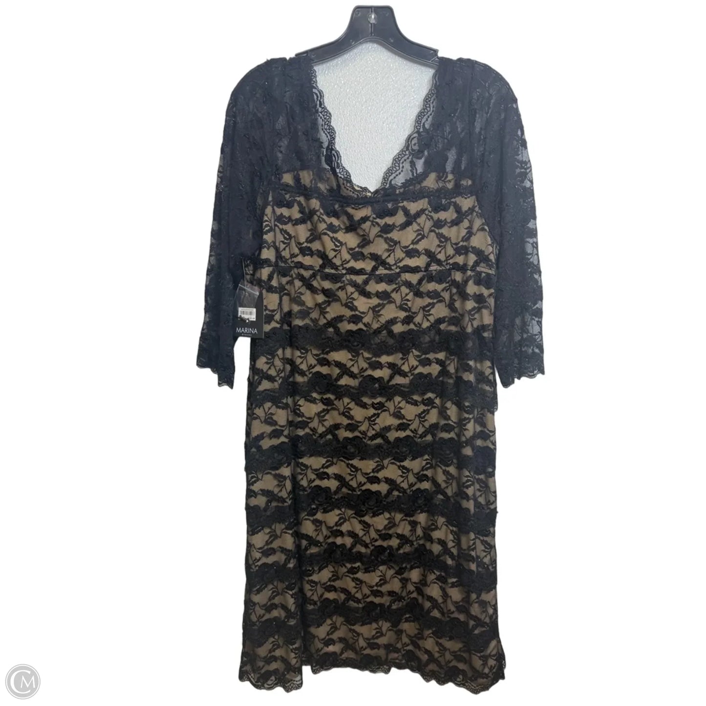 Dress Party Short By Marina In Black, Size: 16