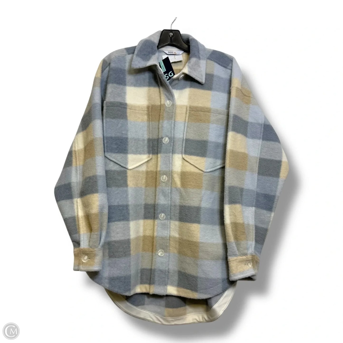 Jacket Shirt By Dsg Outerwear In Blue, Size: M