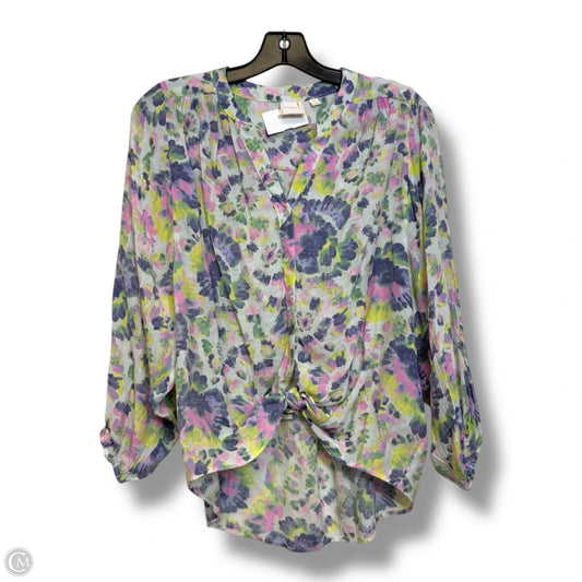 Top Long Sleeve By Zac And Rachel In Pink, Size: S