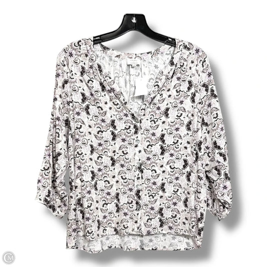 Top Long Sleeve By Z Supply In Floral Print, Size: S