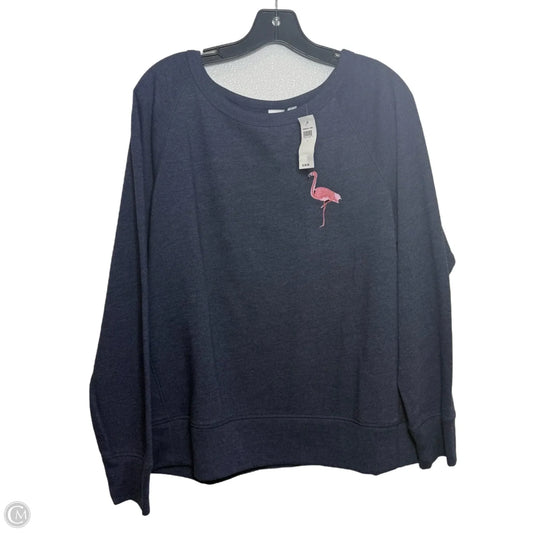 Sweatshirt Crewneck By Gap In Blue, Size: L