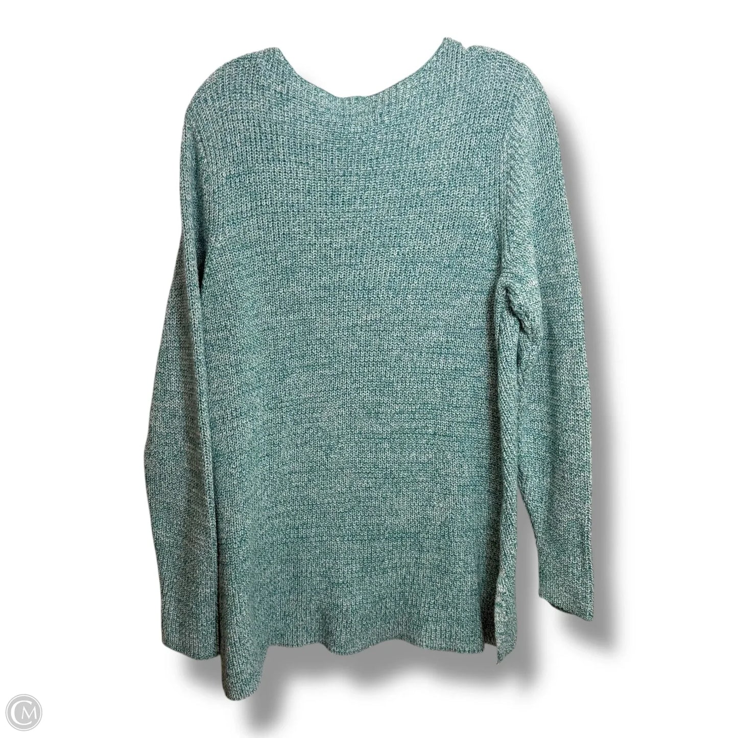 Sweater By Style And Company In Aqua, Size: 1x