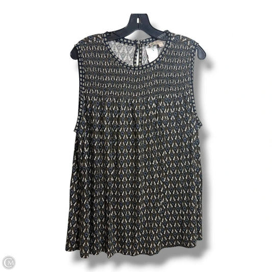 Top Sleeveless By Loft In Multi-colored, Size: Xl