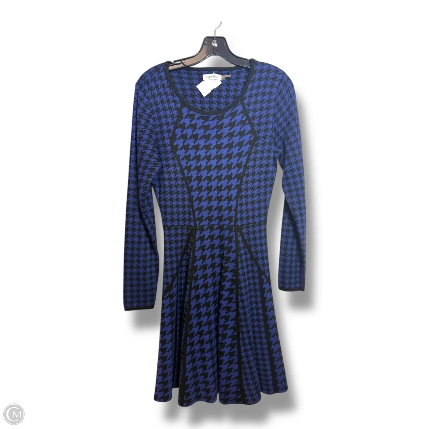 Dress Casual Short By Calvin Klein In Blue, Size: M